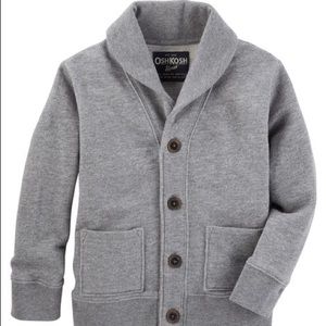 OshKosh B’gosh Boys 3t Gray French Terry Cardigan
